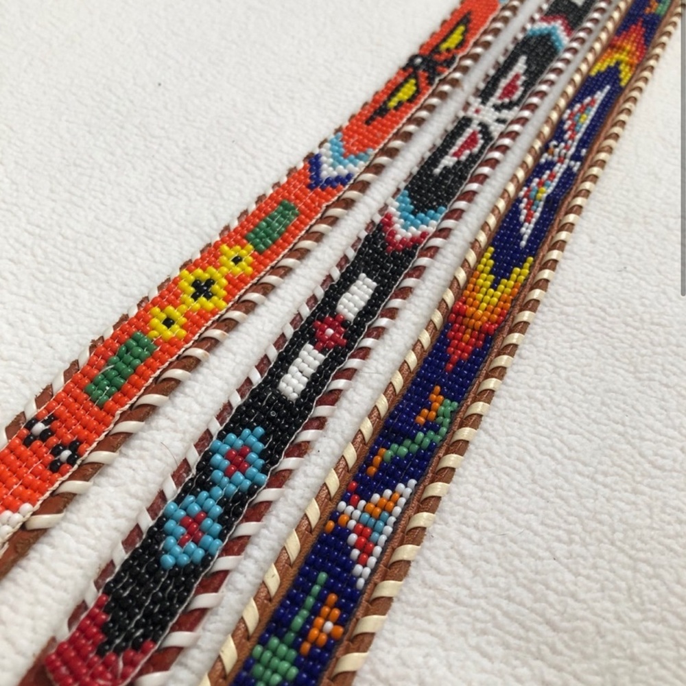 Vintage Beaded Belt- multiple colors